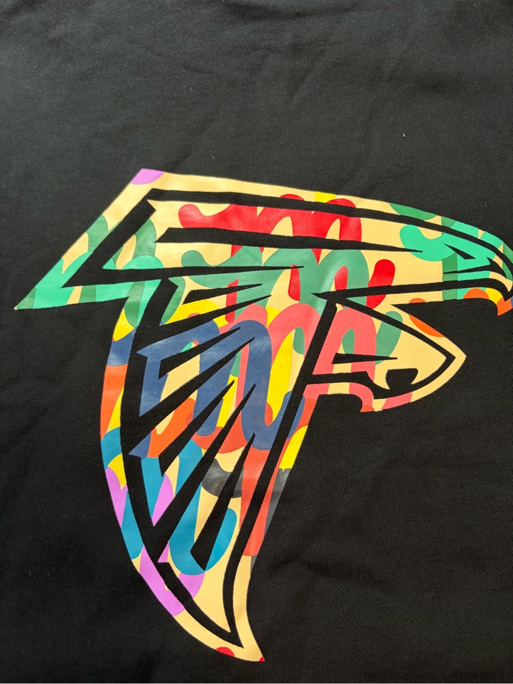 Large Mifland Atlanta Falcons Hoodie - Big Logo On Back